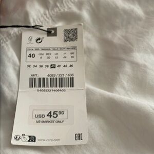 Zara Classic White Blouse